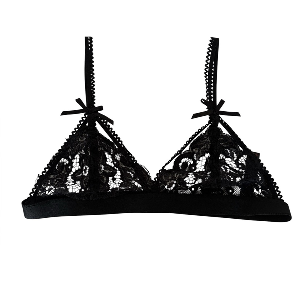 Black Lace Bralette strappy cami bralette medium gold hardware